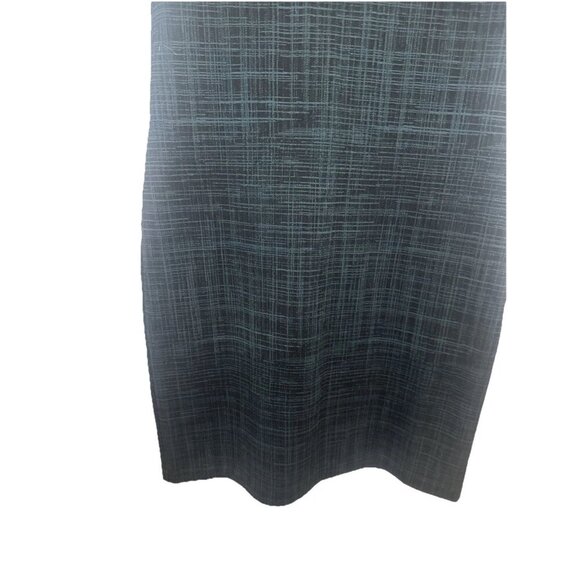 Theory Rijik B Configure Strech Knit Sheath Printed Dress Black Green Sz 10 - Picture 3 of 8